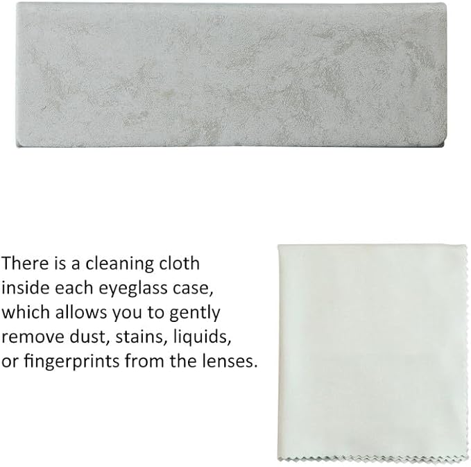 VisionGlobal Hard Shell Eyeglass Case for Eyeglasses and Sunglasses for Men/Women and Kids