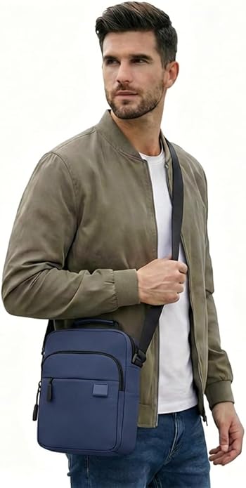 Messenger Bag for Men Sling Bag Anti Theft Crossbody Shoulder Bag Large Capacity Business Satchel for Travel Work