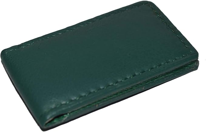 LB LEATHERBOSS Men's New Leather Strong Magnetic Money Clip