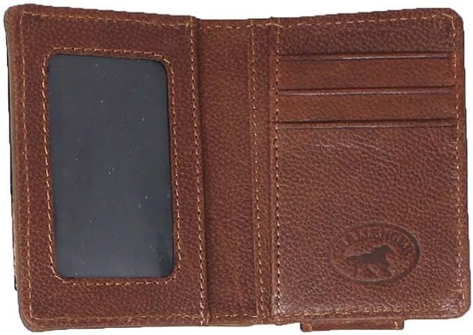 CHALLENGER Men's Western Antique Floral Tooled Magnetic Money Clip Minimalist Wallet 18RTW80M