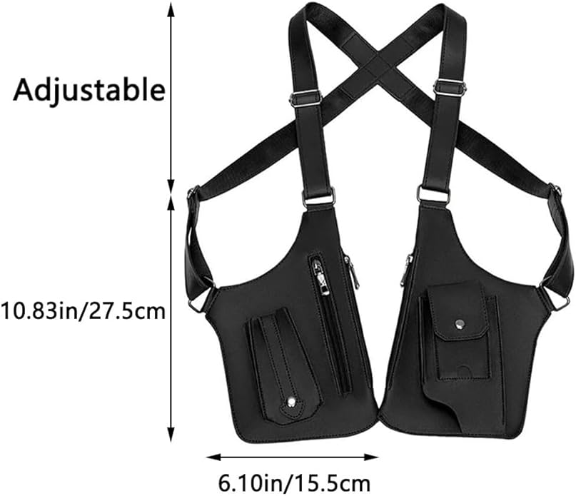 Double Shoulder Armpit Bag 2025 New Tactical Shoulder Bag for Men Multi-pocket Outdoor Anti-Theft Tactical Bag(Brown)