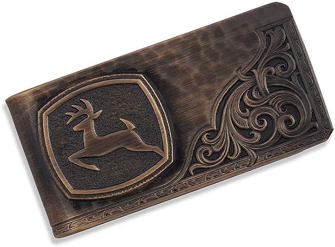 Montana Silversmiths Made in the USA Western Lifestyle Money Clip (John Deere Bronze)