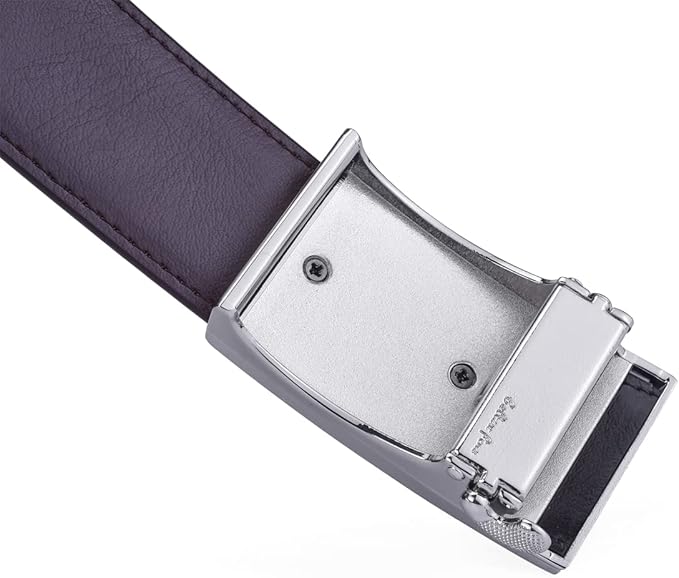 Men’s Belt Beltox Ratchet Dress Leather Buckle Belt Black Brown Blue 1 3/8” Gift Box