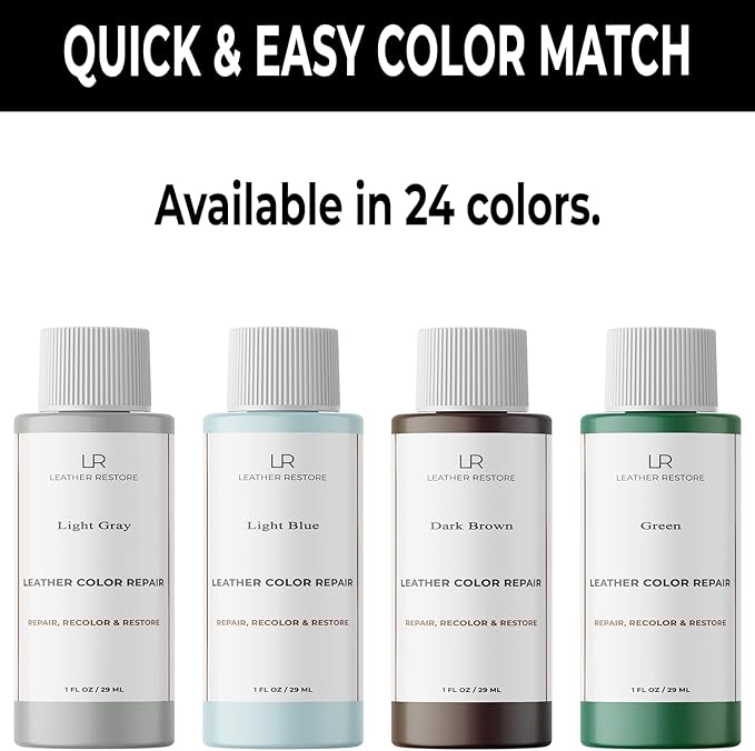 Leather Color Repair, Dark Red 1 OZ - Repair, Recolor and Restore Couch, Furniture, Auto Interior, Car Seats, Vinyl and Shoes