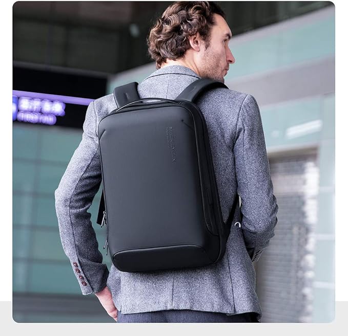 MARK RYDEN Slim Laptop Backpack for Men, High Tech Backpack with Scratch Resistant Shell and USB Charging Port, Waterproof Business Backpack Ideal for Working, Commuting, Daily (20L for 15.6" Laptop)