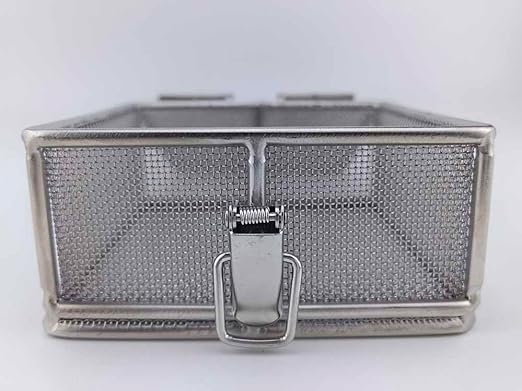 Carligo Ultrasonic Cleaner Baskets for Small Parts, Mini Mesh Basket for Steam Jewelry Cleaner Ultrasonic Machine, Stainless Steel Mesh Ball for Sonic Jewelry Cleaner Solution (4" x 4" x 2")