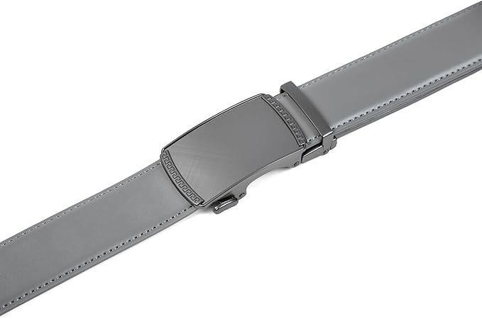Founders & C Ratchet Belts for Men-Black/Brown Belt Leather 1 3/8" for Casual Dress-Micro Adjustable Belt