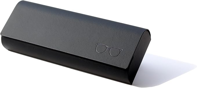 Hard Shell Eyeglasses Case Protective Glasses Case for Men and Women Linen Fabric