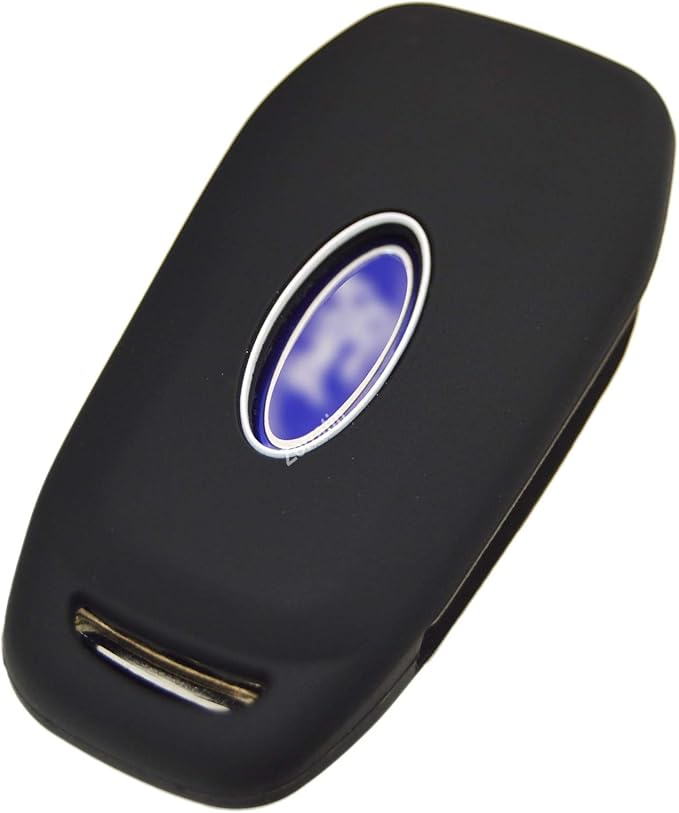 Silicone Key Fob Cover Remote Protector for Ford F150 F250 F350 F450 F550 Raptor Ranger Transit Fusion Bronco EcoSport Escape Explorer Expedition Lightning Maverick XLT (Flip Key)
