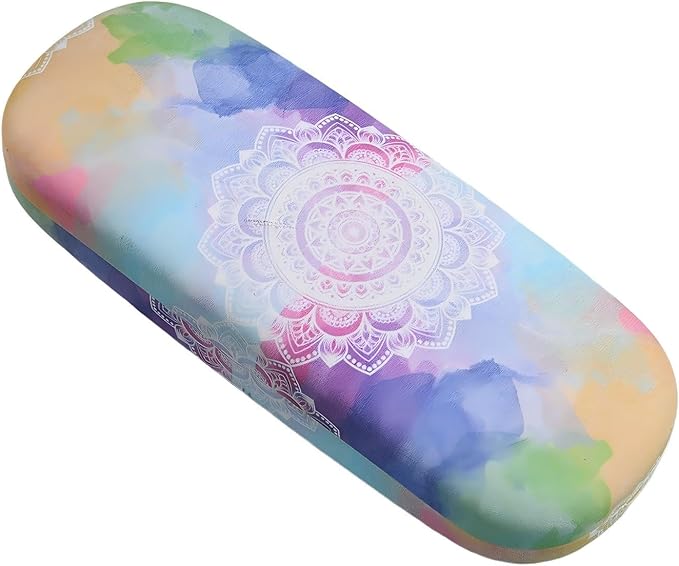 PERFECTSIGHT Hard Shell Eyeglasses Case, PU Leather Protective Glasses Case, Cute Eyeglass Case for Women Men Girls