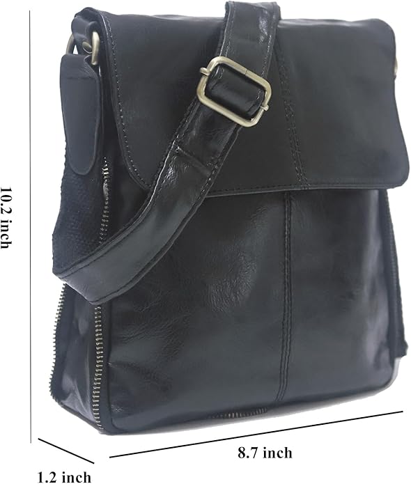 Mens Crossbody Bag, Leather Messenger Shoulder Bag for Women Men Purse Travel Work Business | Leather, Messenger, Purse, Travel, Work, Business
