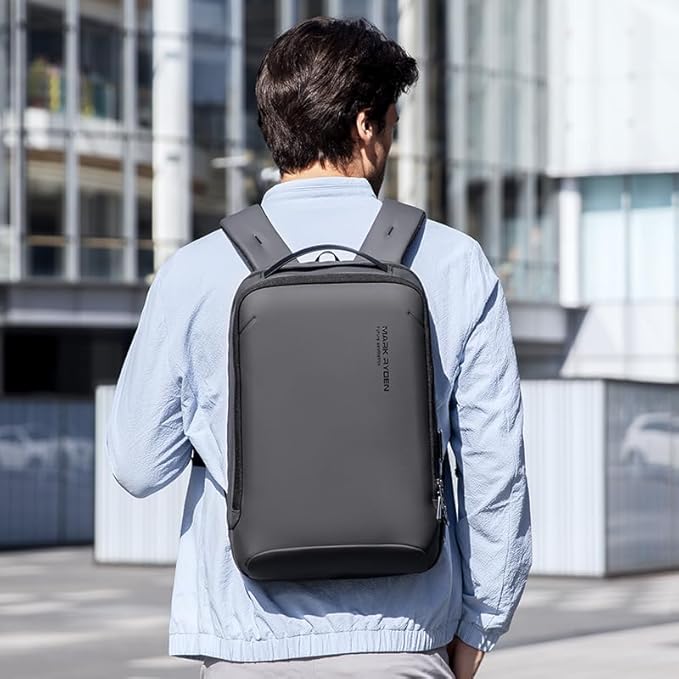MARK RYDEN Slim Laptop Backpack for Men, High Tech Backpack with Scratch Resistant Shell and USB Charging Port, Waterproof Business Backpack Ideal for Working, Commuting, Daily (20L for 15.6" Laptop)