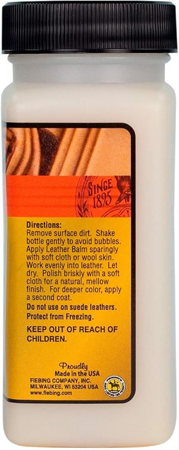Fiebing's Leather Balm with Atom Wax Neutral, 4 oz