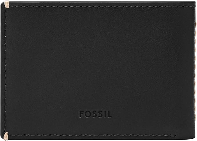Fossil Men's Leather Slim Minimalist Bifold Front Pocket Wallet for Men