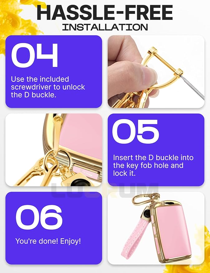 Lucrum Compatible with Mazda Key Fob Cover & Leather Keychain - TPU Case for 3, 6, CX-5 CX-9 CX-30 CX-50 CX-70 (2019-2025)