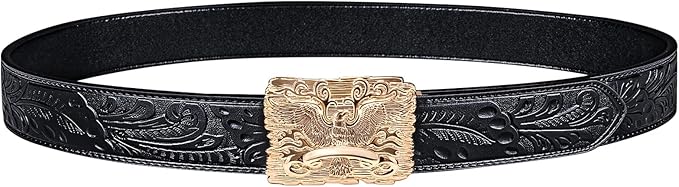 Dubulle Designer Mens Belts, Sliding Automatic Buckle Ratchet Dress Belt TOP Genuine Leather Strap Gifts