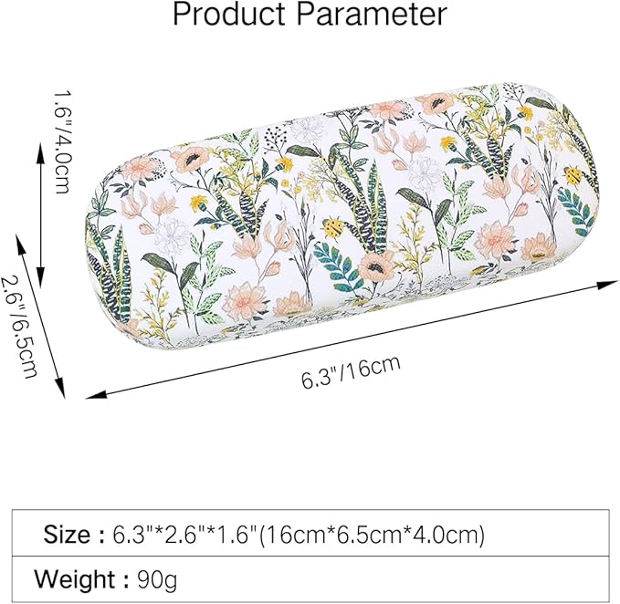 PERFECTSIGHT Hard Shell Eyeglasses Case, PU Leather Protective Glasses Case, Cute Eyeglass Case for Women Men Girls