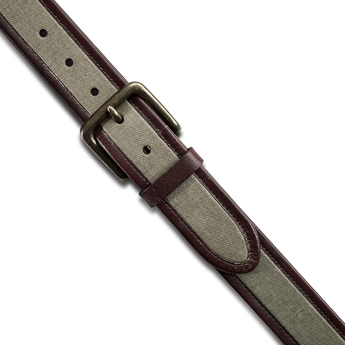 Lucky Brand Men's Jeans Leather Belt| Classic| Casual| Dress| Everyday| American Heritage| Genuine Leather| Metal Buckle