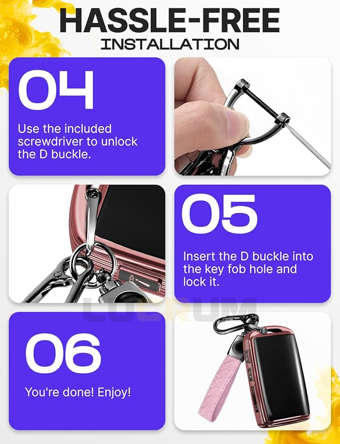 Lucrum Compatible with Mazda Key Fob Cover & Leather Keychain - TPU Case for 3, 6, CX-5 CX-9 CX-30 CX-50 CX-70 (2019-2025)