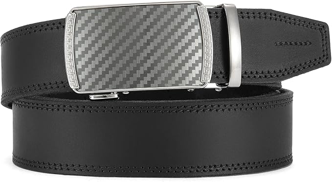 CHAOREN Mens Belt Leather Ratchet Belt - Customizable Fit, Effortless Style (35mm)