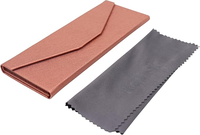 Real Sic Glasses Case for Men and Women - Magnetic Folding Hard Shell Sunglass Holder - Inspired by Solid Color