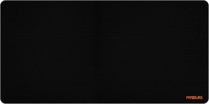 Mydours 48" x 24" Large Gaming Mouse Pad, Oversized Keyboard Mouse Mat with Stitched Edge, XXL Non-Slip Rubber Base Computer Mousepad for Full Desk, Extended Desk Mat for Gamer, Office & Home, Black