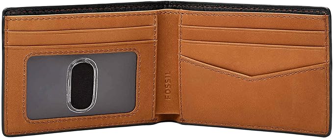 Fossil Men's Leather Slim Minimalist Bifold Front Pocket Wallet for Men
