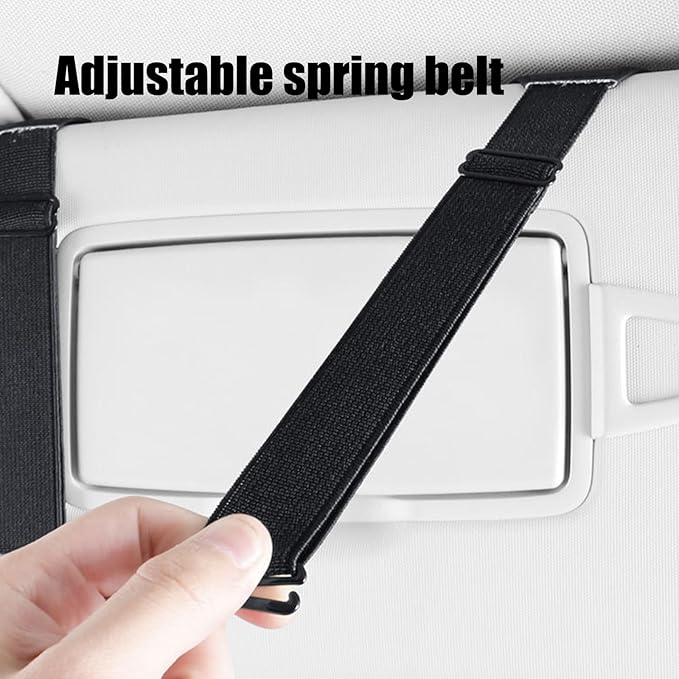 Car Sunvisor Organizers Feature Build in Sunglasses Holder and Card Slots for Document Storage Leather Materials Easy in