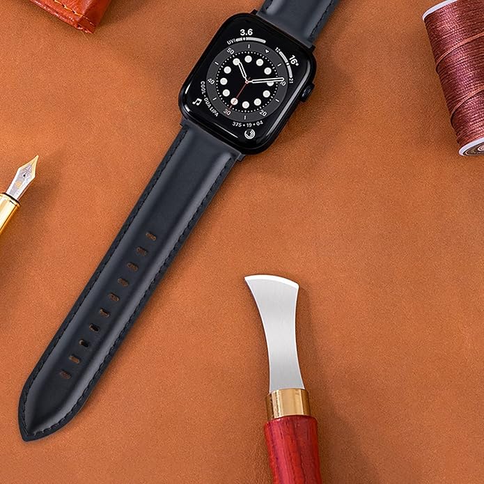 OTTOODY Leather Watch Bands Quick Release, Elegant Top Grain Leather Watch Straps for Men & Women, Choice of Color & Width - 18mm, 19mm, 20mm, 21mm or 22mm Wristbands Bracelet for Watch & Smartwatch