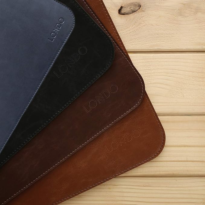 Londo Leather Extended Mouse Pad – Large Desk Mat for Office & Gaming, Smooth Writing Surface, Non-Slip Base, Durable & Stylish Workspace Accessory