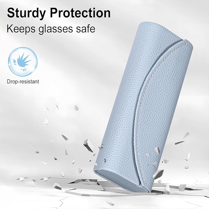 RayLove Ultimate Glasses Case Kit, Hard Shell Sunglasses and Eyeglass Case with Cleaning Cloth, Screwdriver, Ear Hooks