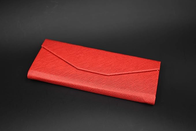 Real Sic Glasses Case for Men and Women - Magnetic Folding Hard Shell Sunglass Holder - Inspired by Solid Color