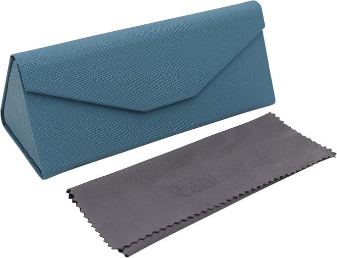 Real Sic Glasses Case for Men and Women - Magnetic Folding Hard Shell Sunglass Holder - Inspired by Solid Color