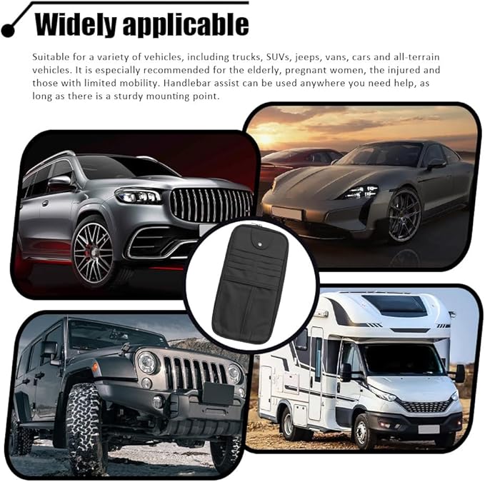 Car Sun Visor Organizer, Auto Accessories Sunglass Holder for Car, Multi-functional Sun Organizer Storage Bag, General Motors Interior Parts Storage Bags are Fit for Cars, SUVs, Trucks (Black)