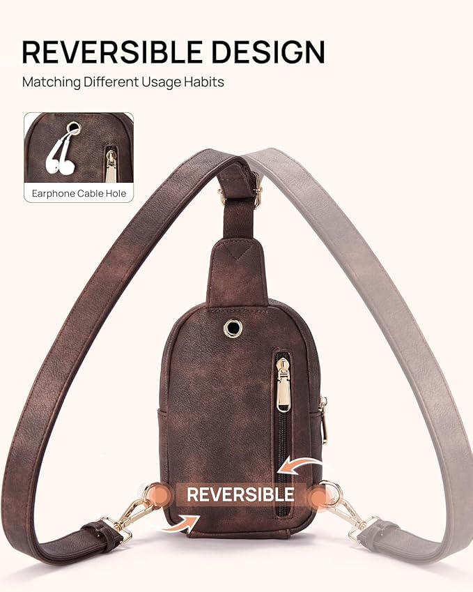 Telena Crossbody Bags for Women Leather Cross Body Sling Bag for Woman Travel
