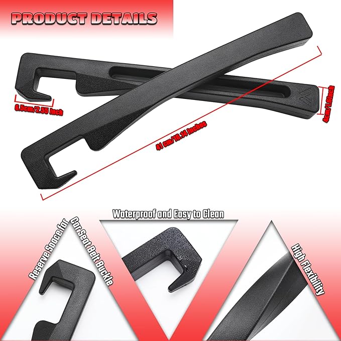 Ford Explorer Seat Gap Filler, Car Seat Gap Filler Organizer Stop Things from Dropping Customized Interior Accessories for Ford, Black Pack of 2