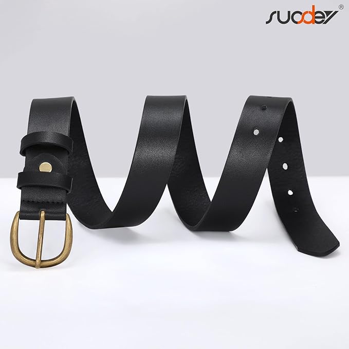 SUOSDEY Womens Casual Leather Belt for Jeans Dress Pants,Fashion Ladies Waist Belt