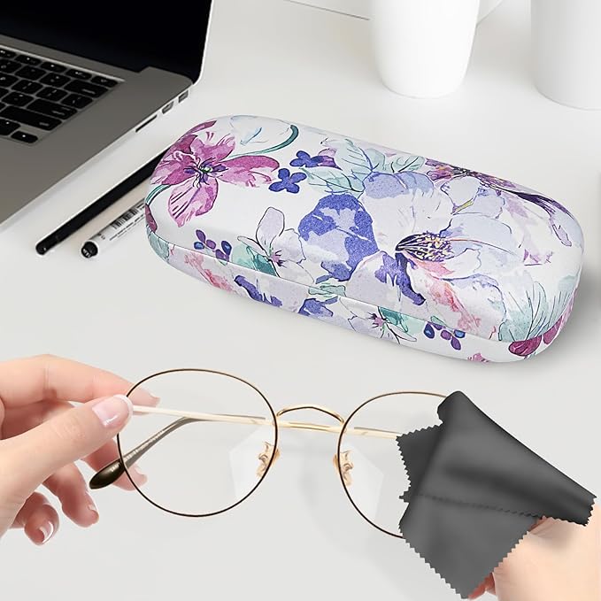 molshine Hard Shell Sunglasses Case, Classic Large Glasses Case for Women Men, Sunglass Eyeglasses