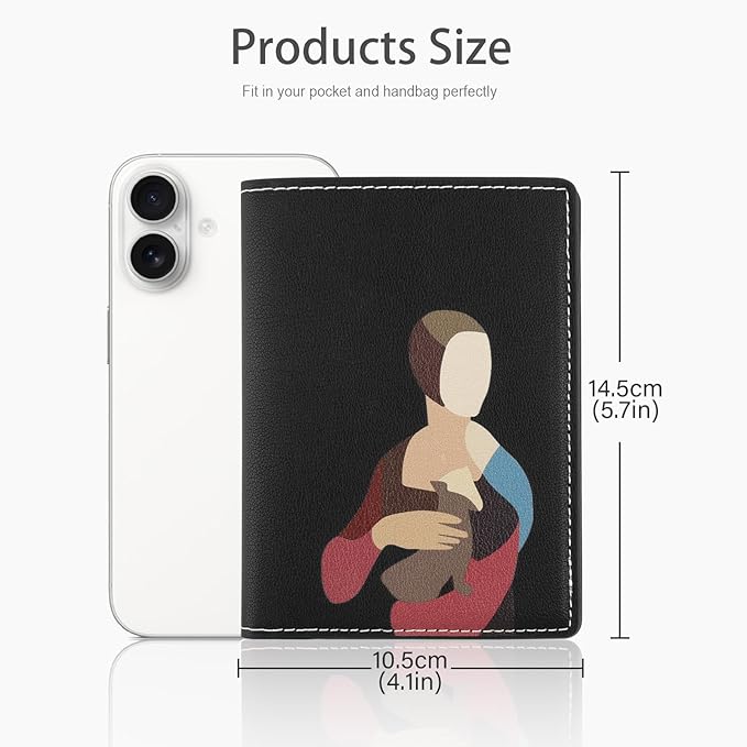 Lychii Passport Holder Cover, Ultra Slim PU Leather Travel Passport Wallet Organizer, 5.7 x 4.1 Inches