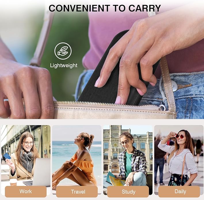 Marvolia Glasses Case Large Hard Shell Eyeglasses Case PU Leather Protective Case for Sunglasses Eyeglasses
