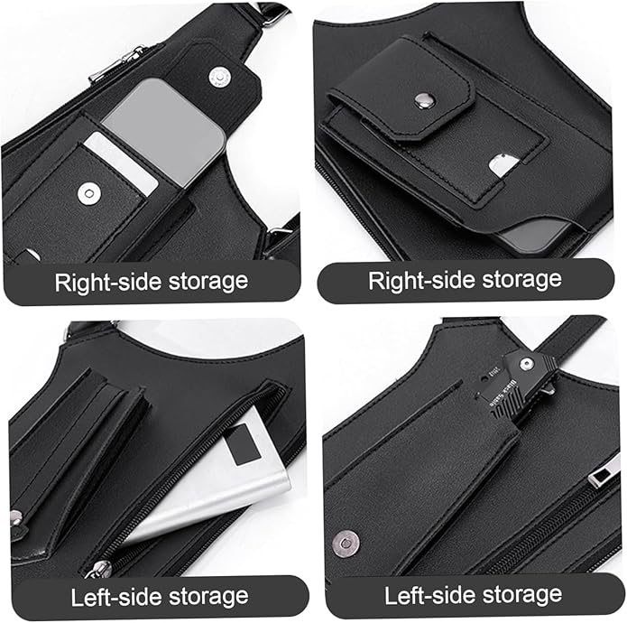 Premium Leather Shoulder Bag, Double Shoulder Armpit Bag, Anti-Theft Hidden Adjustable Strap Holste, Underarm Strap Wallet