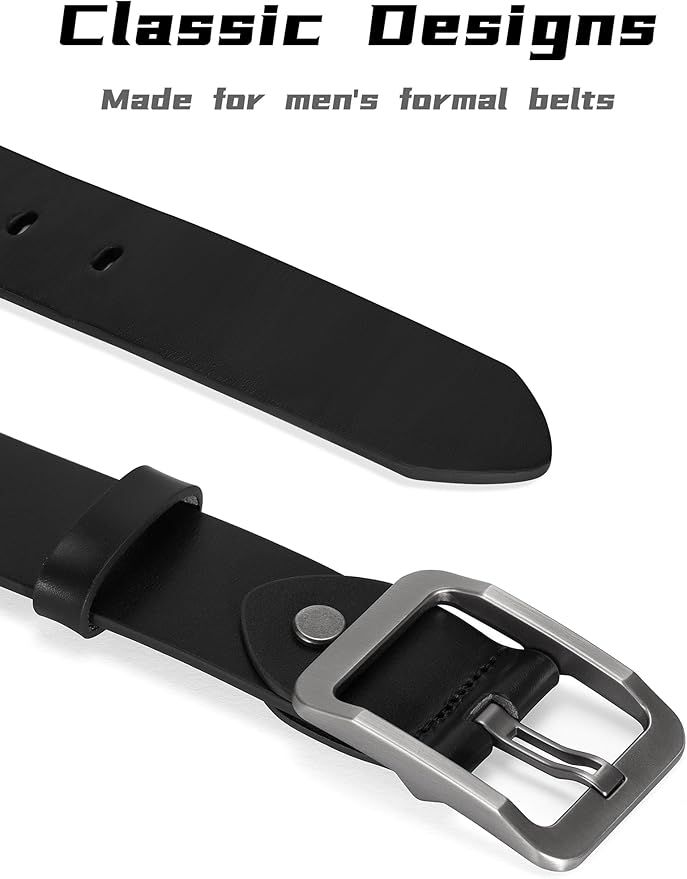 Thicken Full Grain Leather Mens Belt Heavy Duty Mens Work Belt Mens Belt High Hardness Buckle Packed In Gift Box