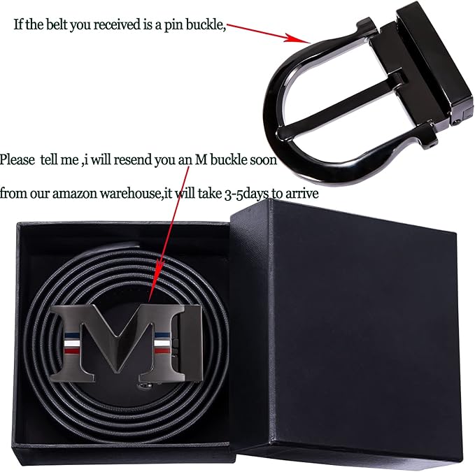 Barry.Wang Mens Belts Leather Ratchet Automatic Buckle Slide Click 1 3/8" Designer Dress Fashion Classic Casual Work Business