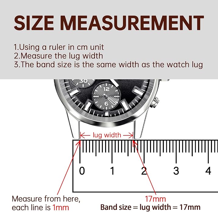 Quick Release Leather Watch Bands Genuine Watch Straps Replacement Watch Straps for Men and Women Top Grain Vintage Leather Watch Strap 16mm 18mm 20mm 22mm