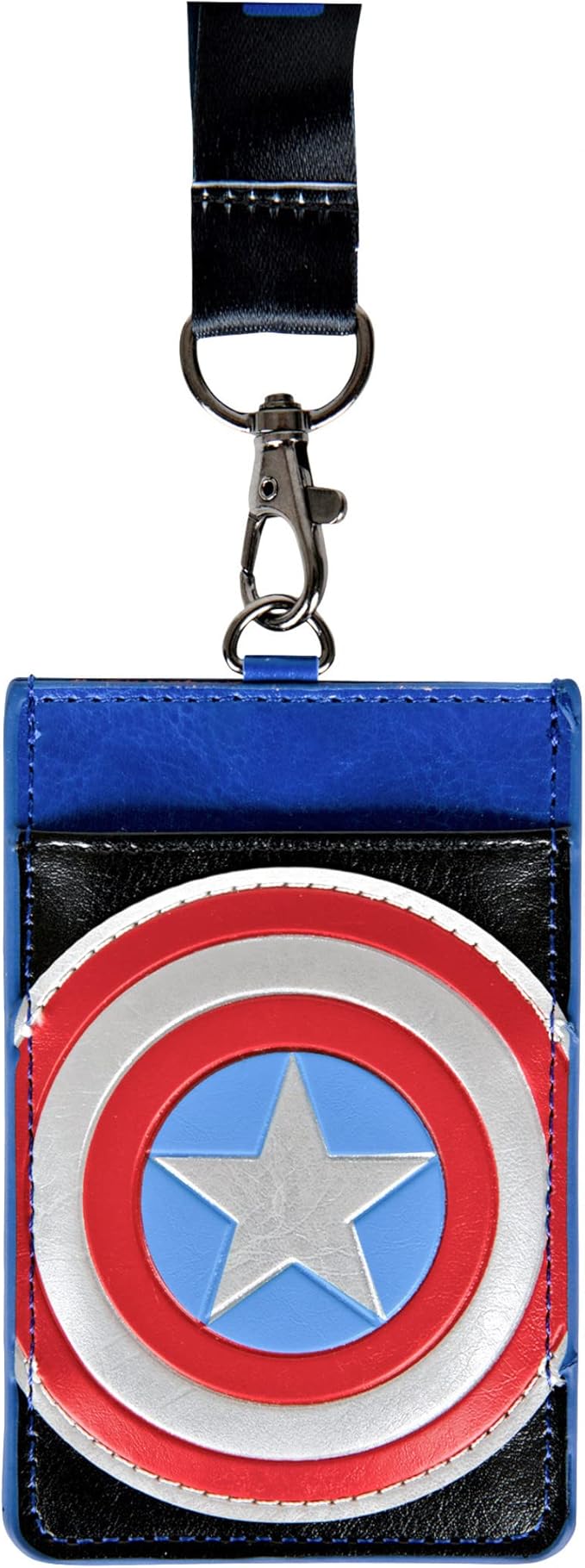 Deluxe Marvel Lanyard with PU Card Holder - Captain America