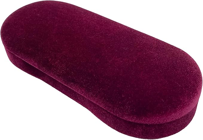 MyEyeglassCase Hard Shell Glasses case, Medium Eyeglasses Holder, Easy Open Lip for Men Women, Portable Sleeve Pouch & Cloth