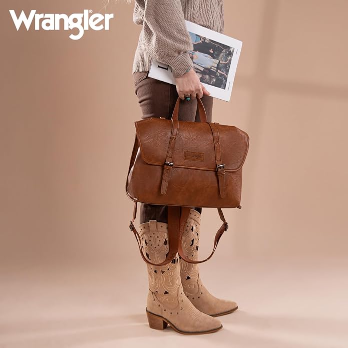 Wrangler Laptop Bag for Women Messenger Bag Briefcase Computer Backpack Convertible Satchel Bag