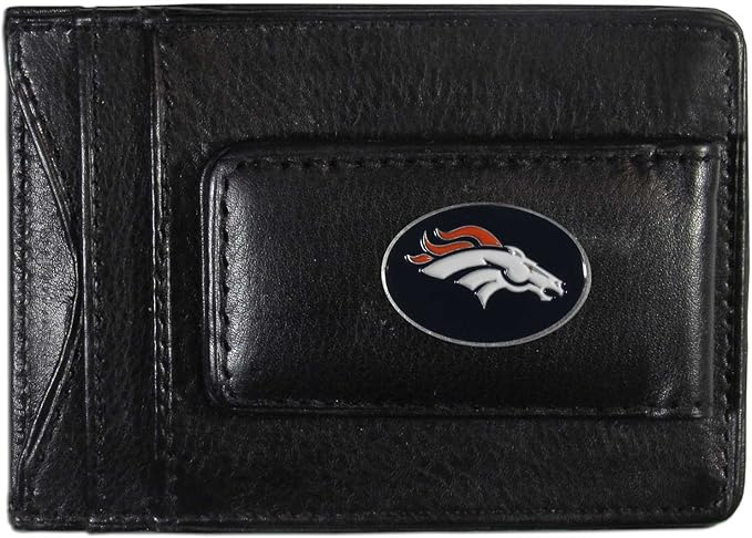 NFL Leather Money Clip Cardholder