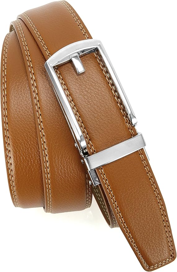 CHAOREN Mens Dress Belt - Ratchet Belt Leather 1 1/4" Comfort Click - Perfect Companion to Mens Dress Shoes