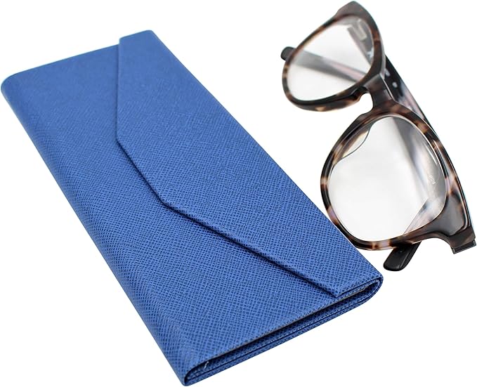 Real Sic Glasses Case for Men and Women - Magnetic Folding Hard Shell Sunglass Holder - Inspired by Solid Color
